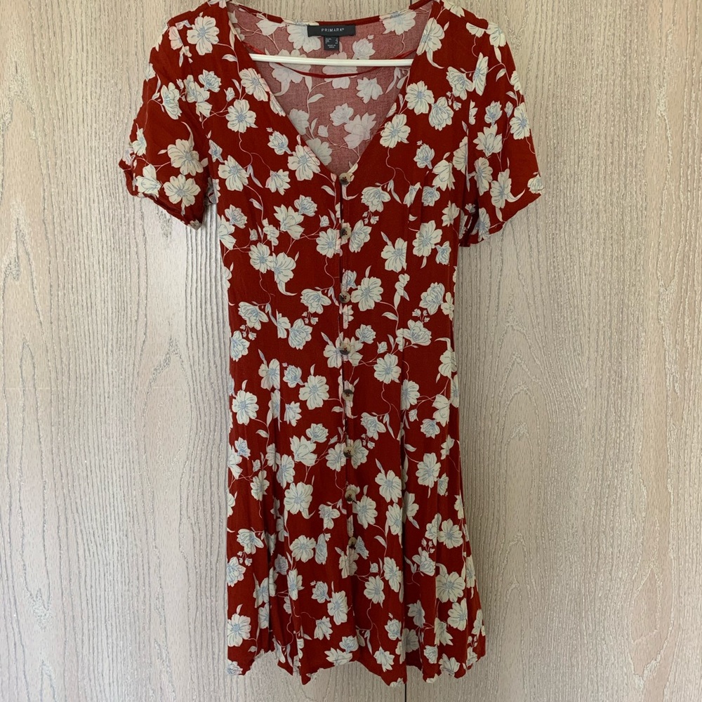 Primark Orange Floral Dress